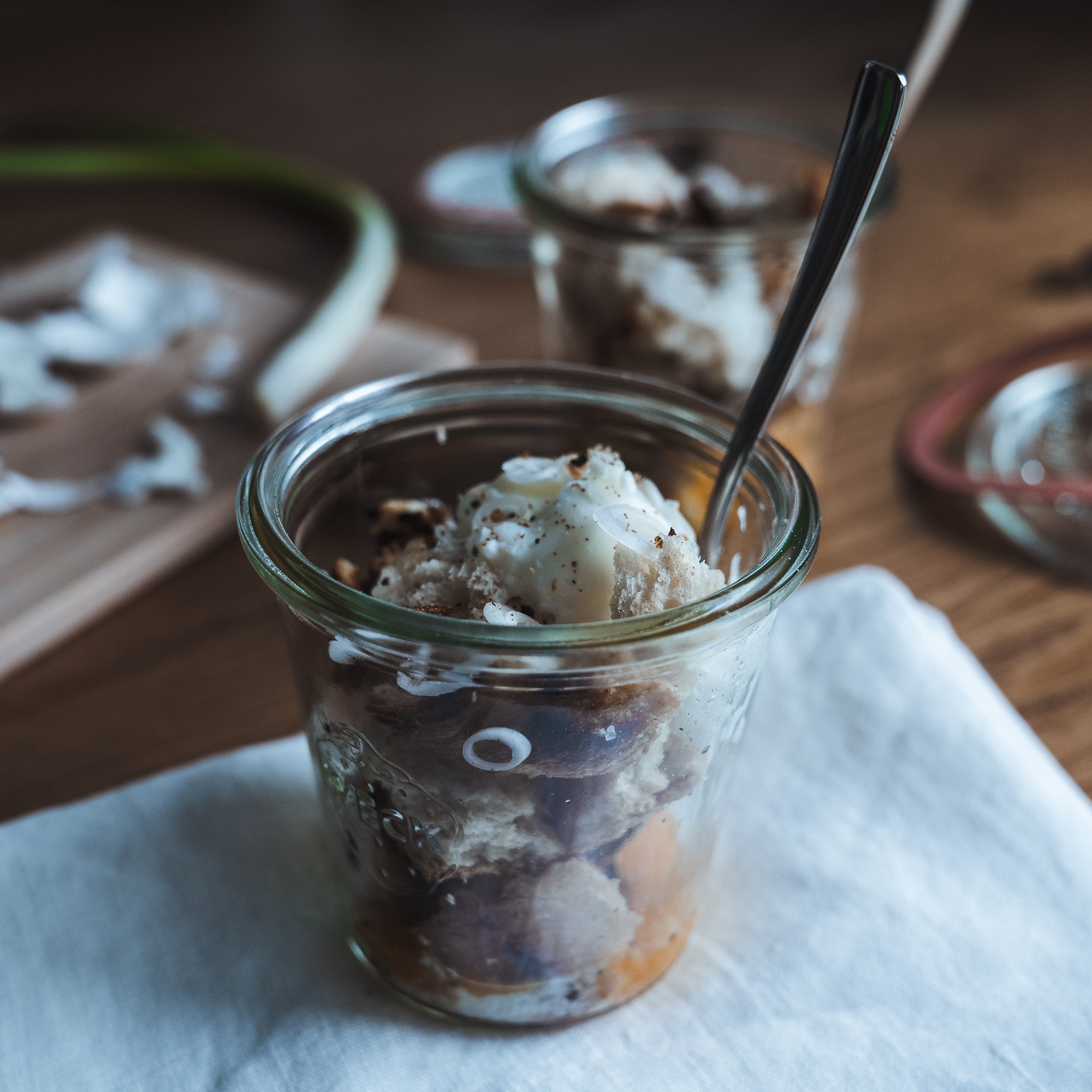 Frühstücksei im Glas