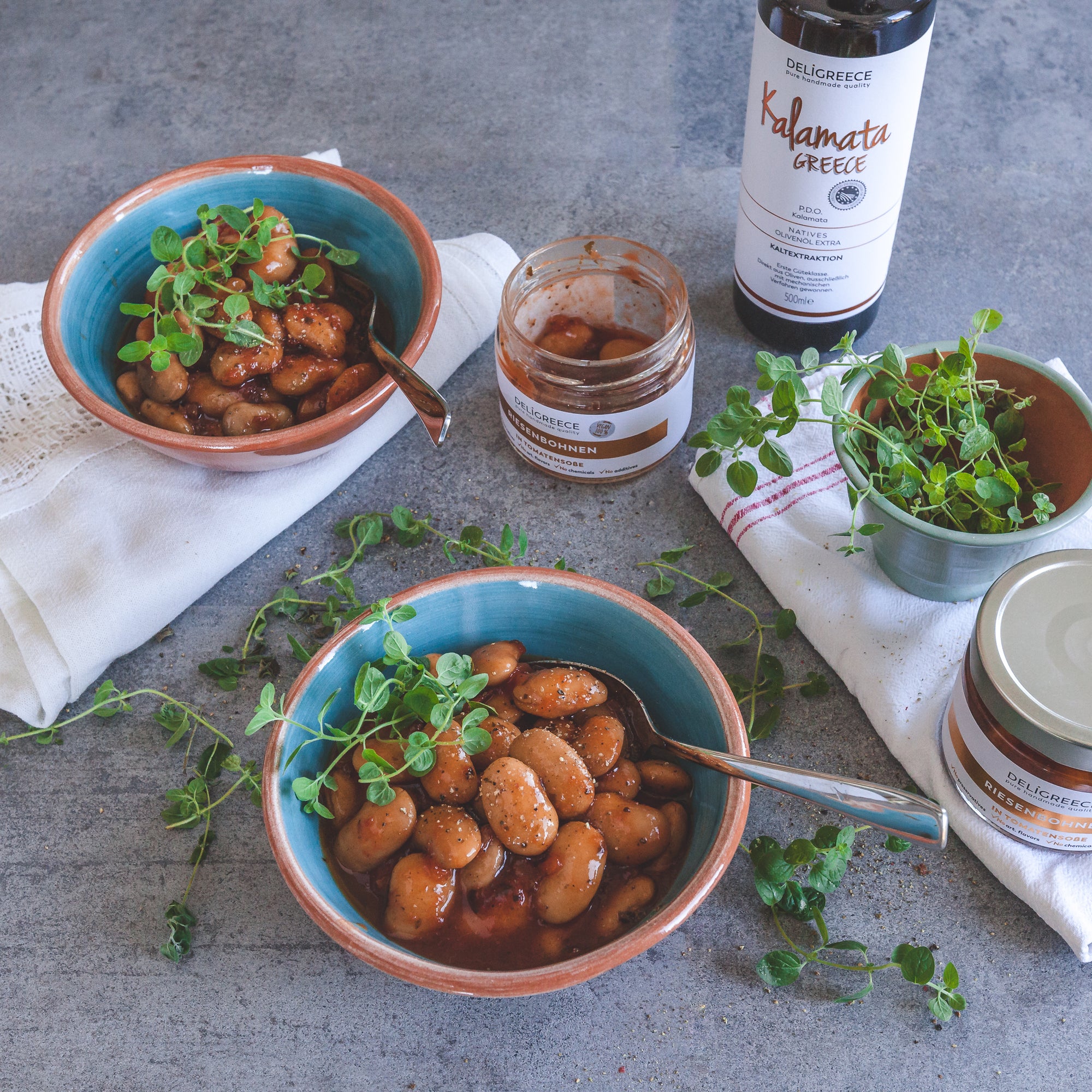 Riesenbohnen in Tomatensoße