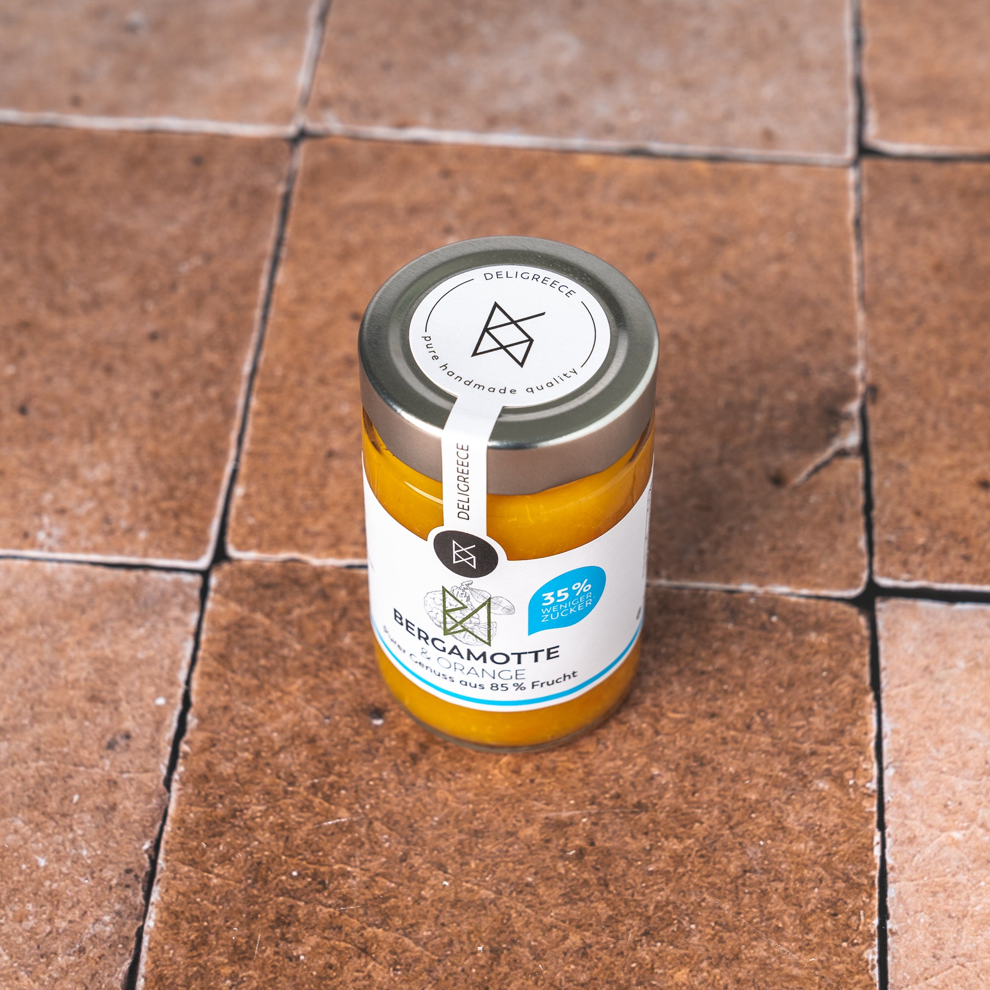 Bergamotte Aufstrich 85%, weniger Zucker